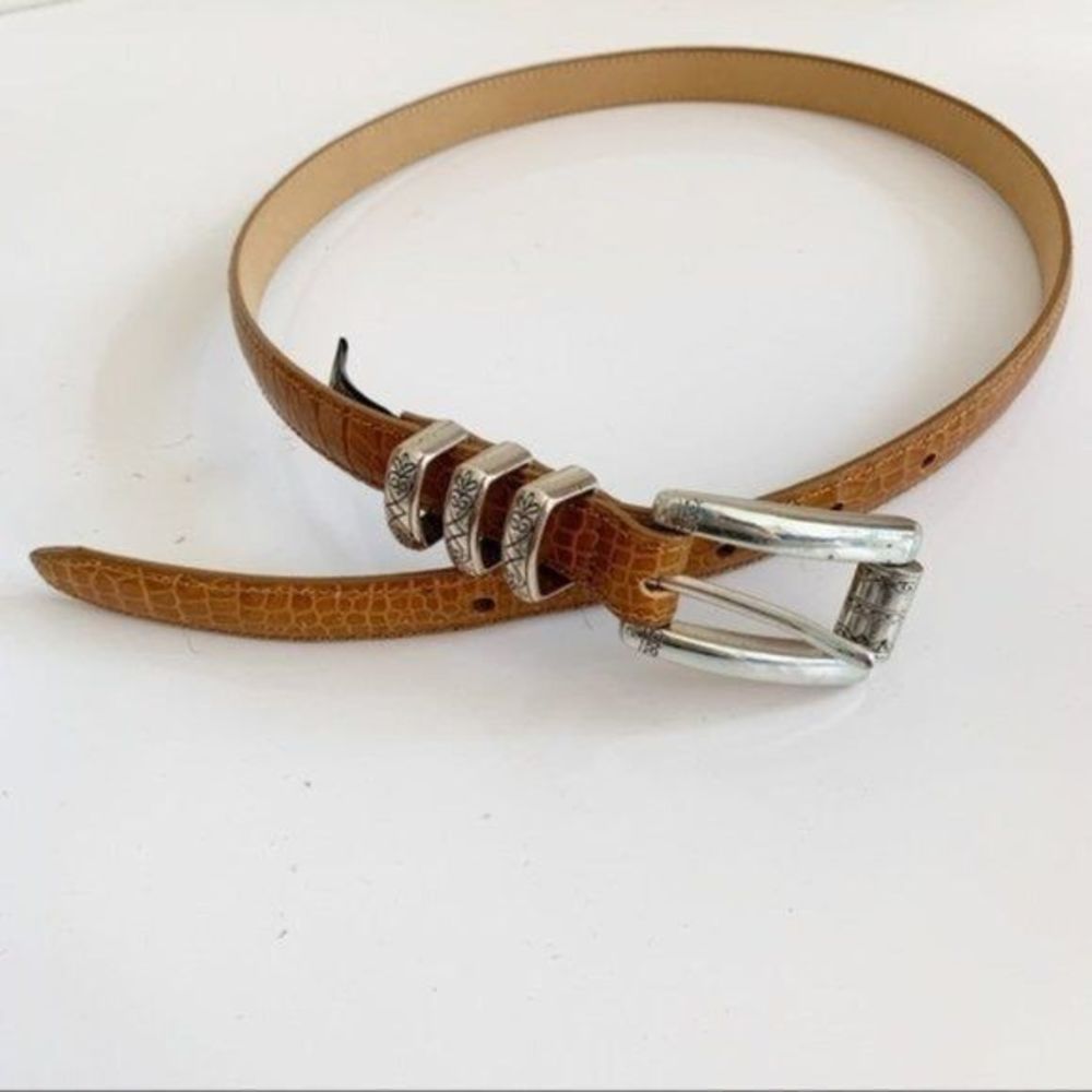 Brighton | Thin Brown Leather Belt 40315